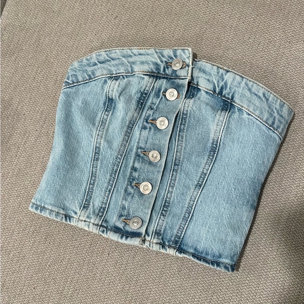 Zara denim top